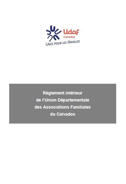 règlement intérieur UDAF